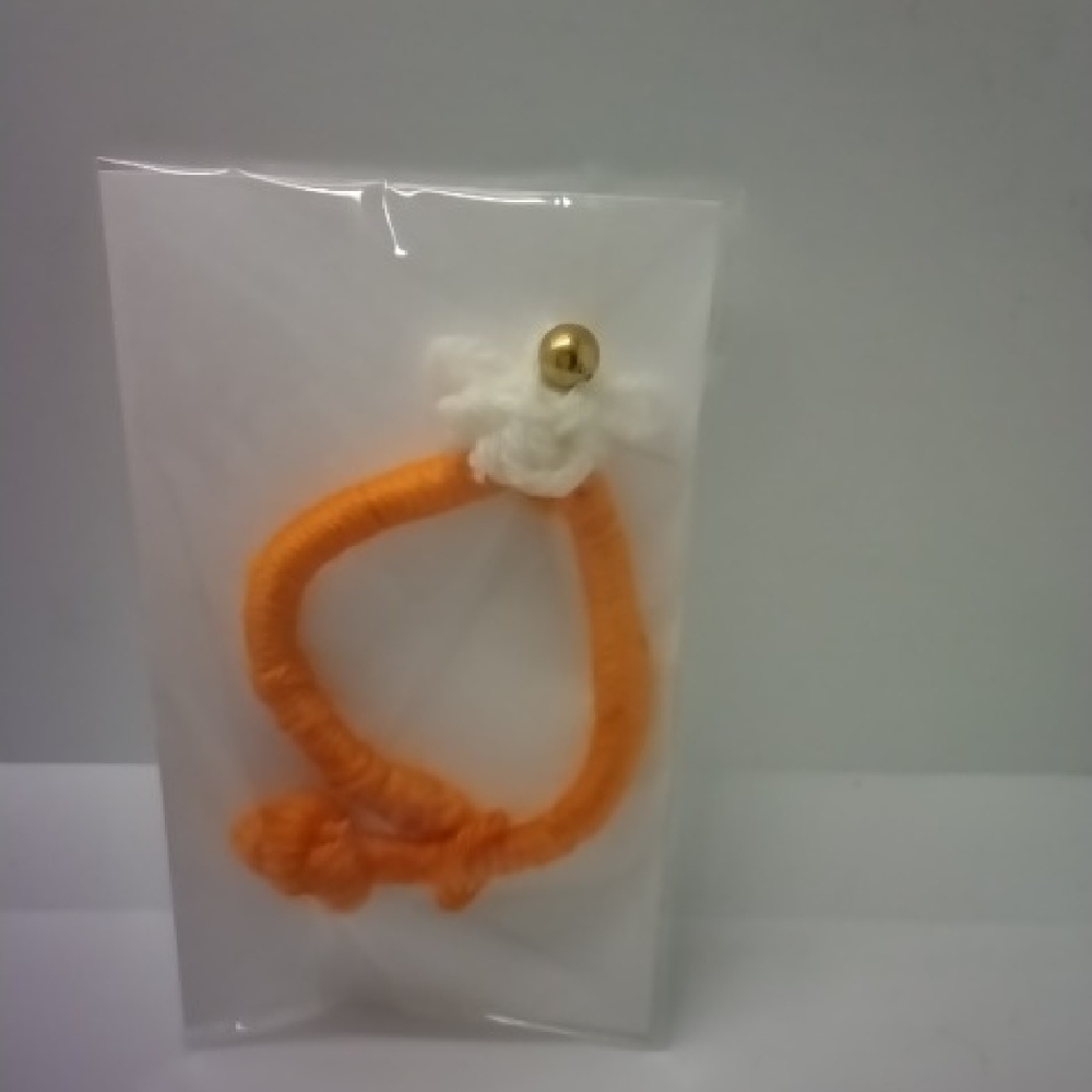 Lorena Espinoza Design Orange and White Bracelet